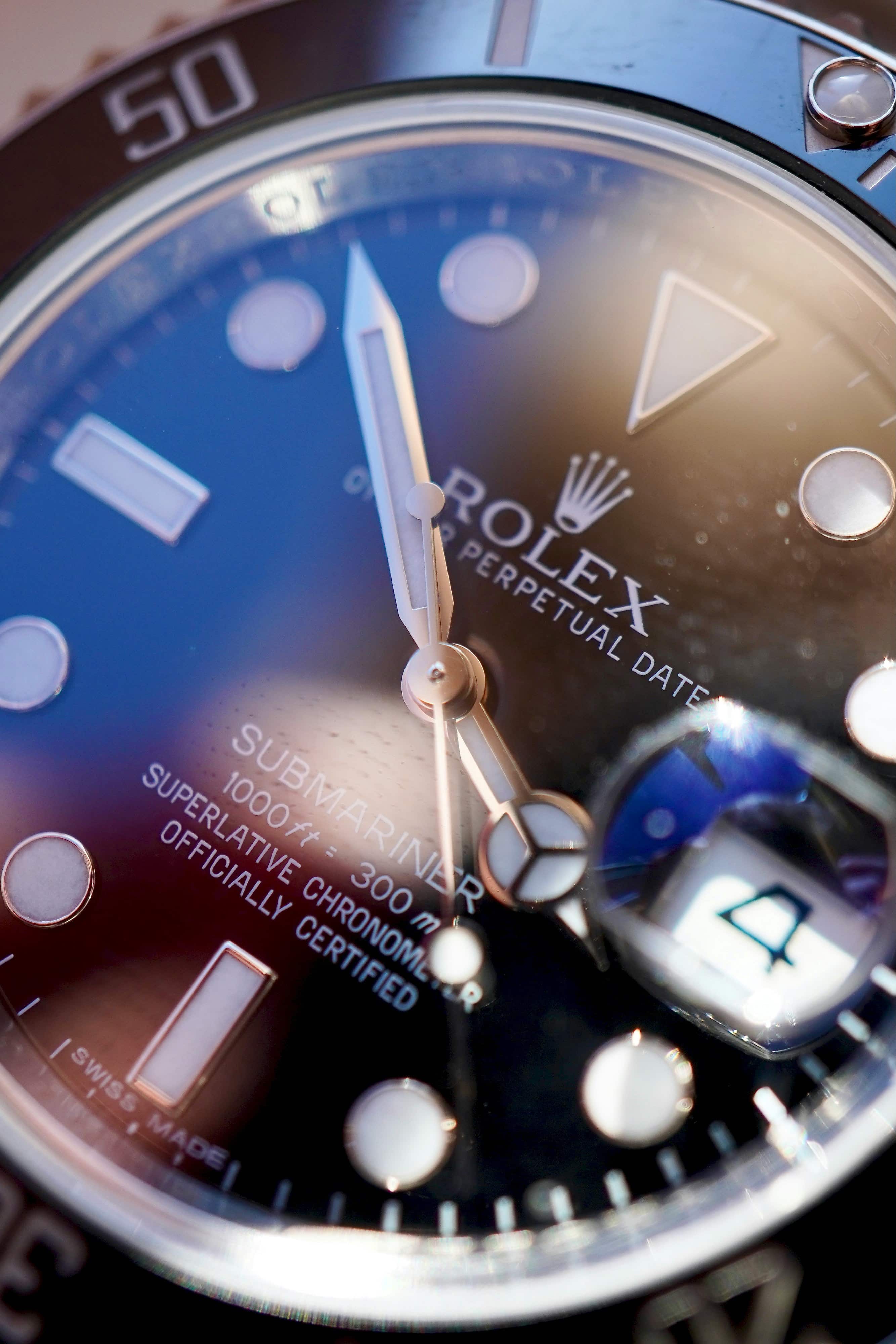 Rolex movement closeup
